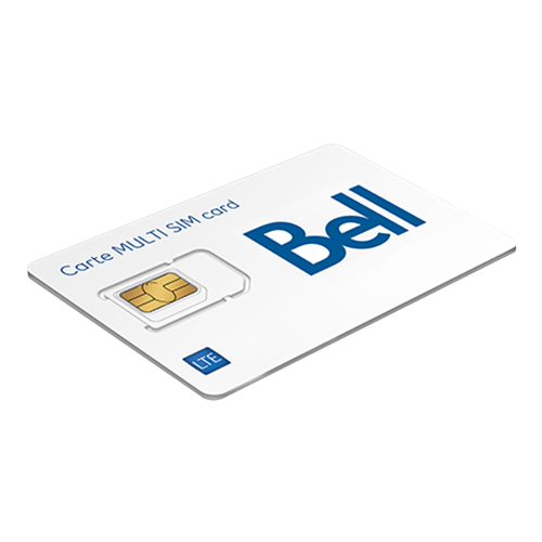 Carte multi-SIM prépayée Bell Mobile CANADA 5G / 4G LTE Carte multi-SIM prépayée Bell Mobile CANADA 5G / 4G LTE